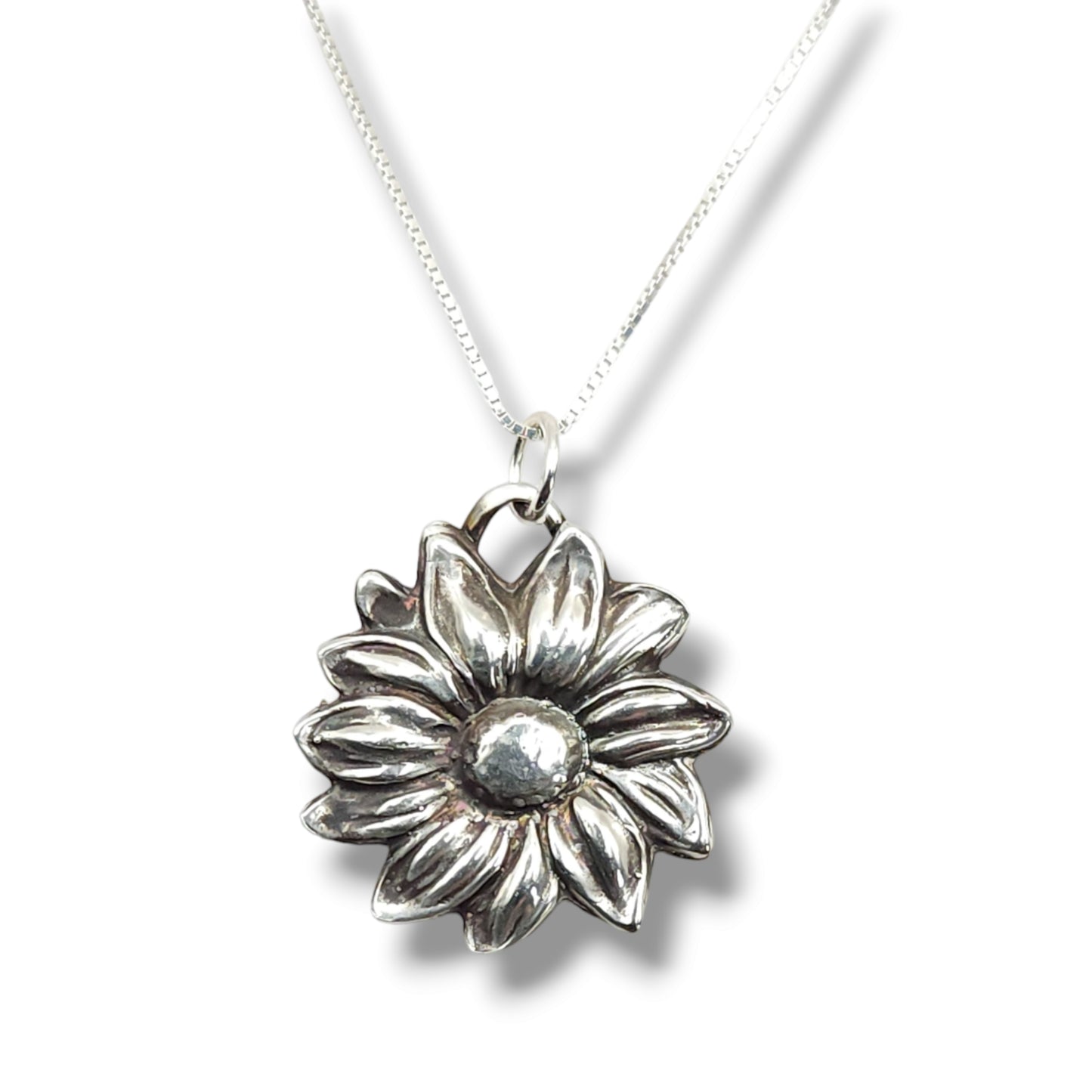 Silver Pendant-Sunflower