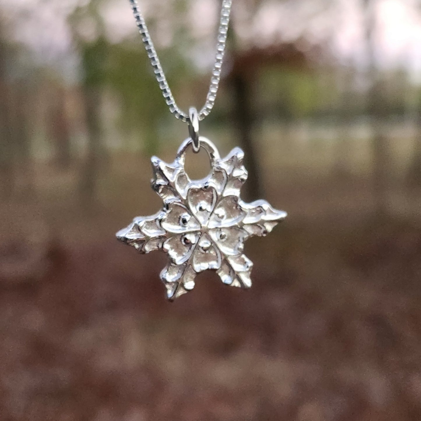 Silver Pendant-Snowflake