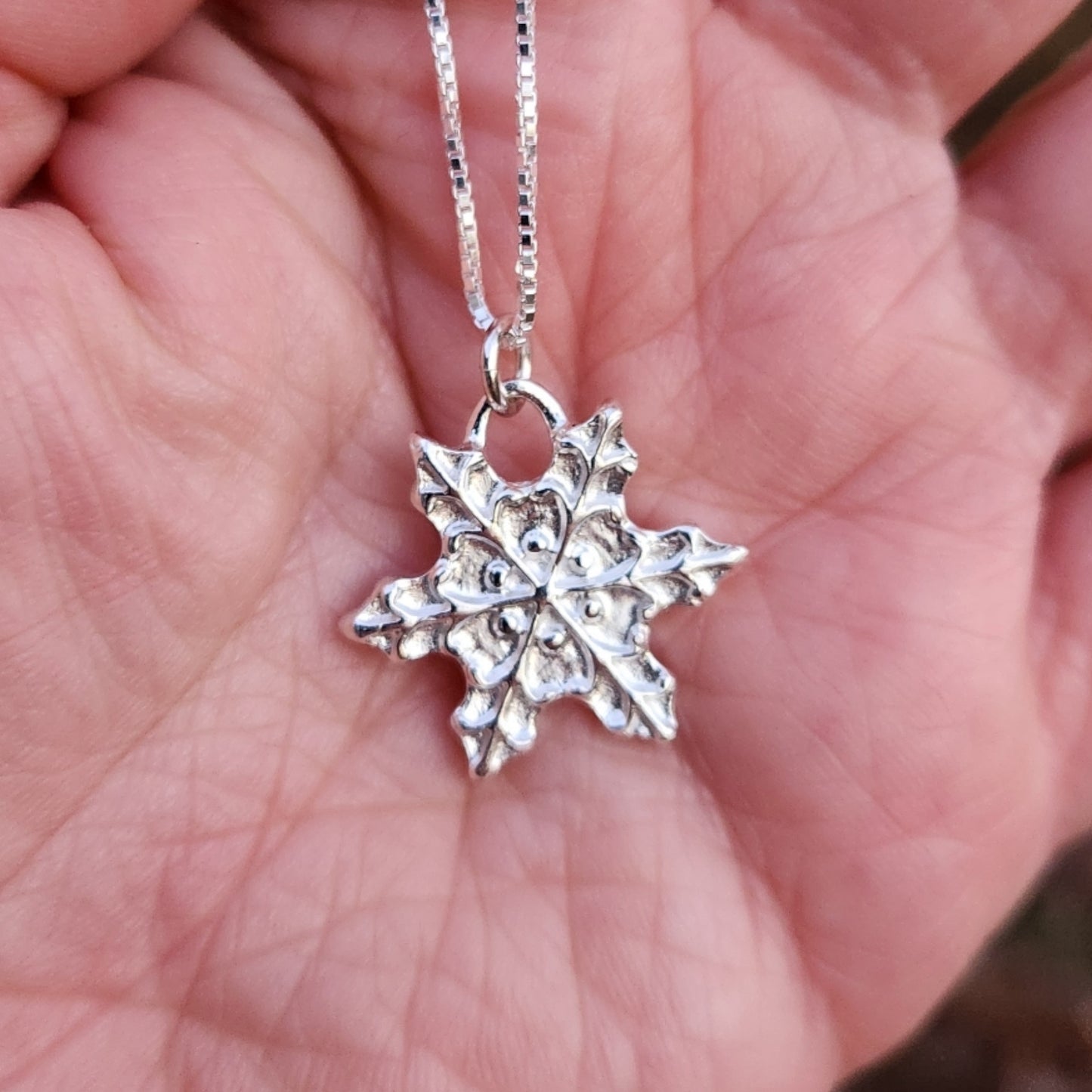 Silver Pendant-Snowflake