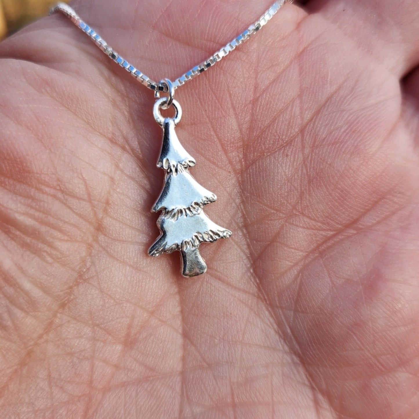 Silver Pendant-Holiday Tree