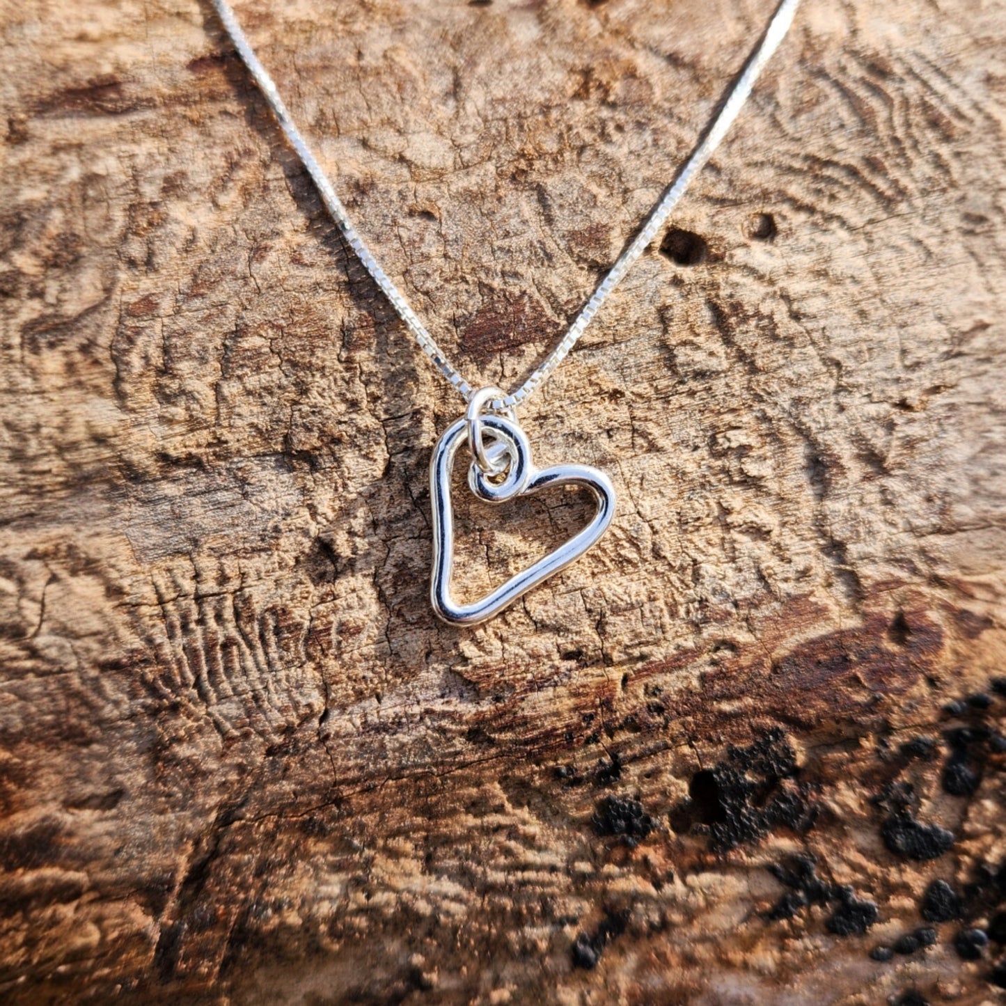 Silver Pendant- Open Heart