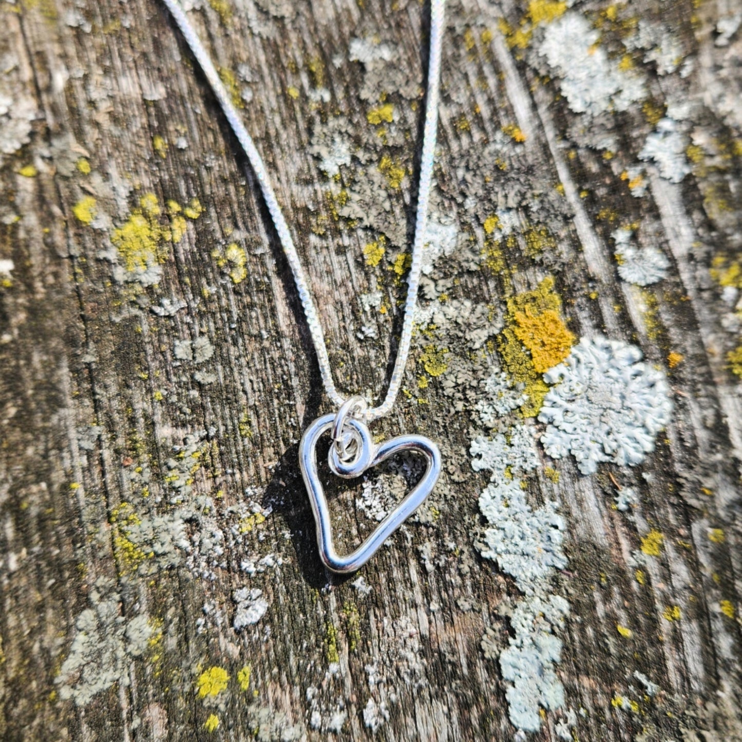 Silver Pendant- Open Heart