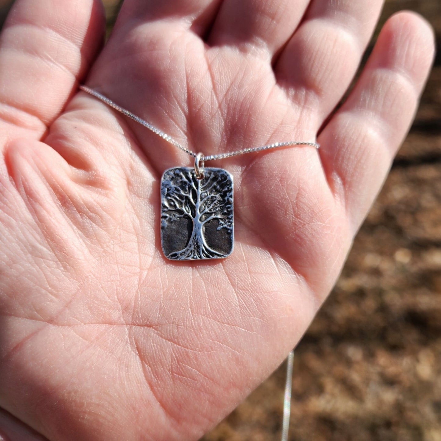 Silver Pendant- Old Tree of Life