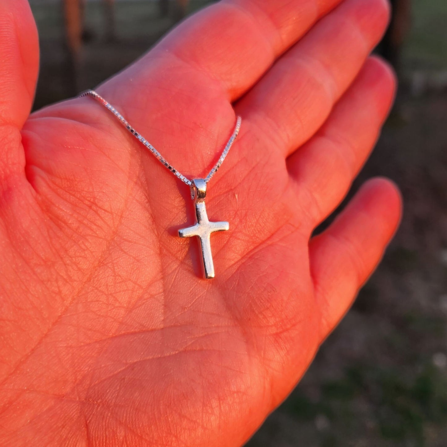 Silver Pendant- Handcrafted Cross