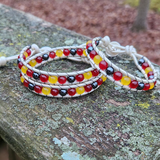 Beaded Wrap Bracelet - KC inspired  bracelets