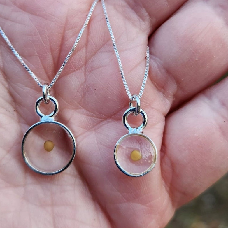 Mustard Seed Necklace- Sterling Silver or Gold Filled
