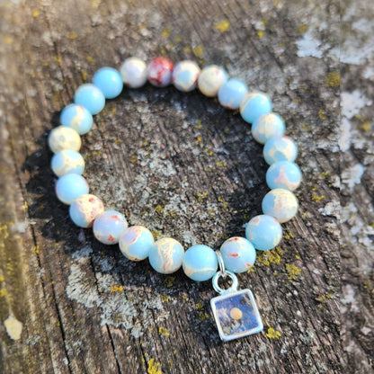 Mustard seed gemstone bracelet