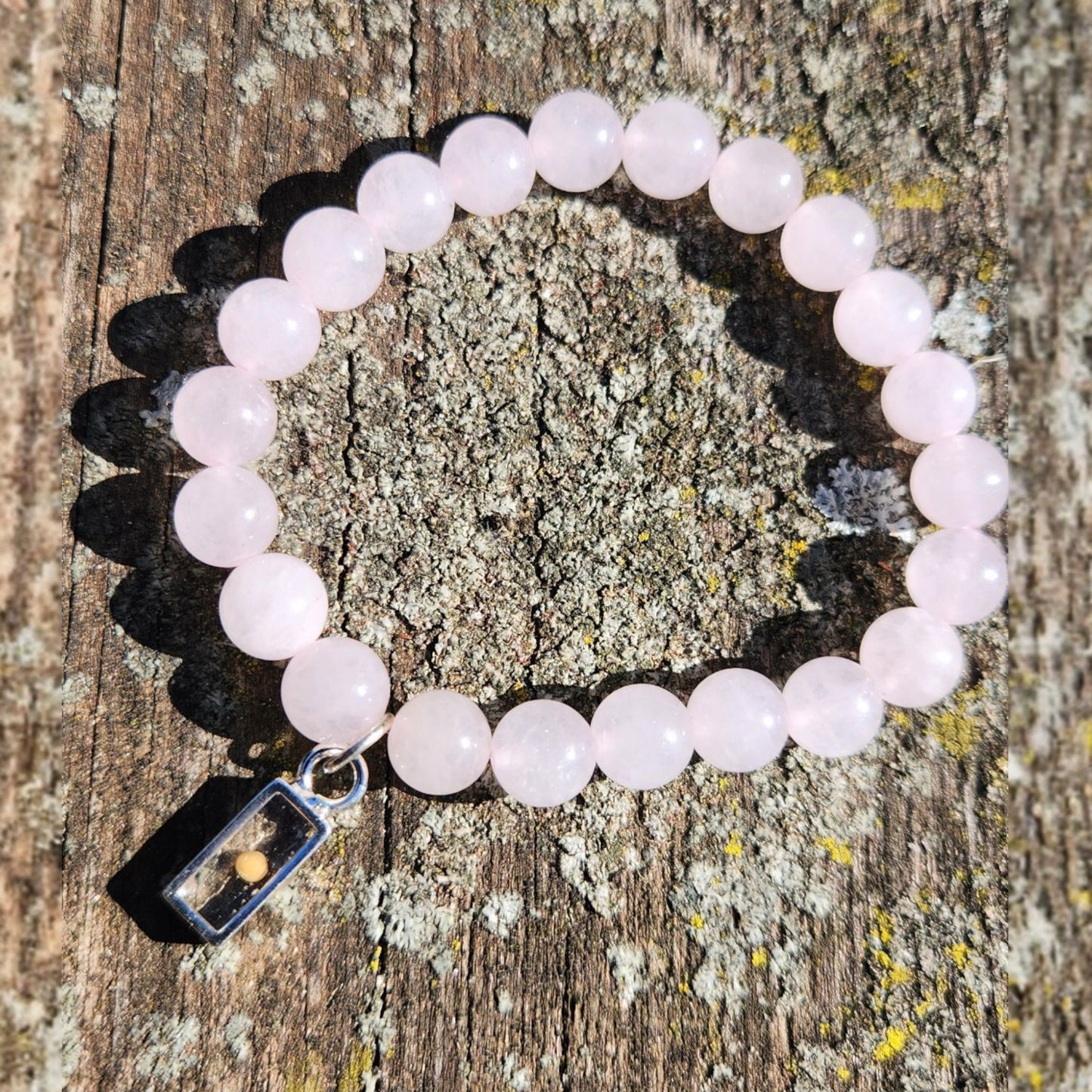 Mustard seed gemstone bracelet