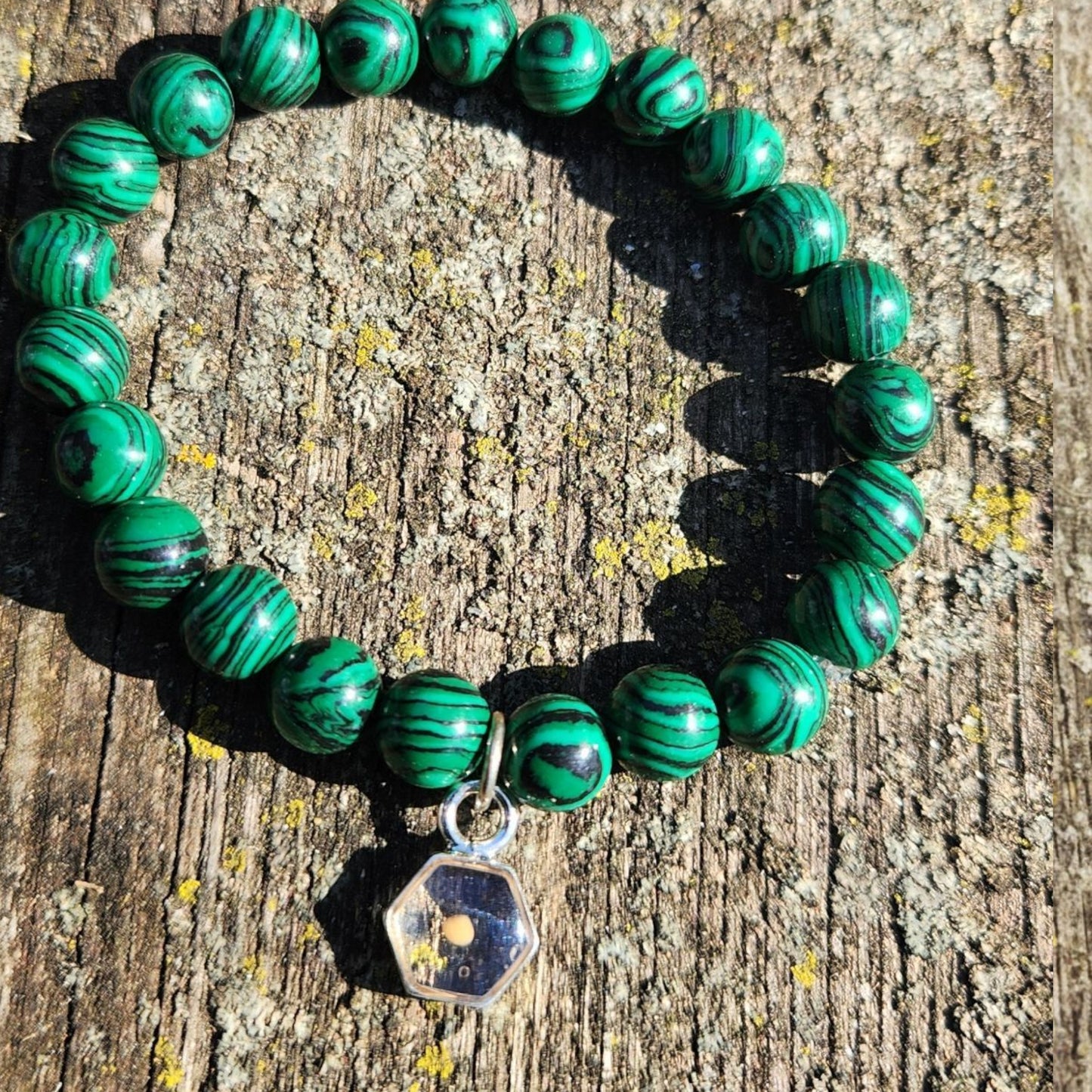 Mustard seed gemstone bracelet