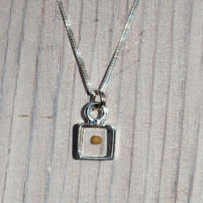 Mustard Seed Necklace- Sterling Silver or Gold Filled