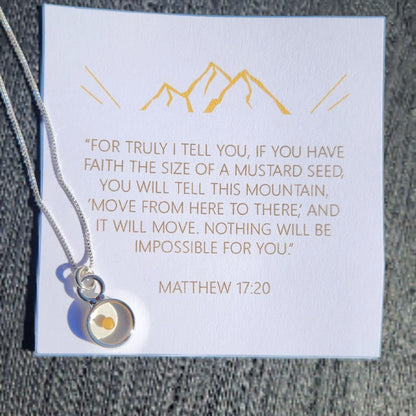 Mustard Seed Necklace- Sterling Silver or Gold Filled