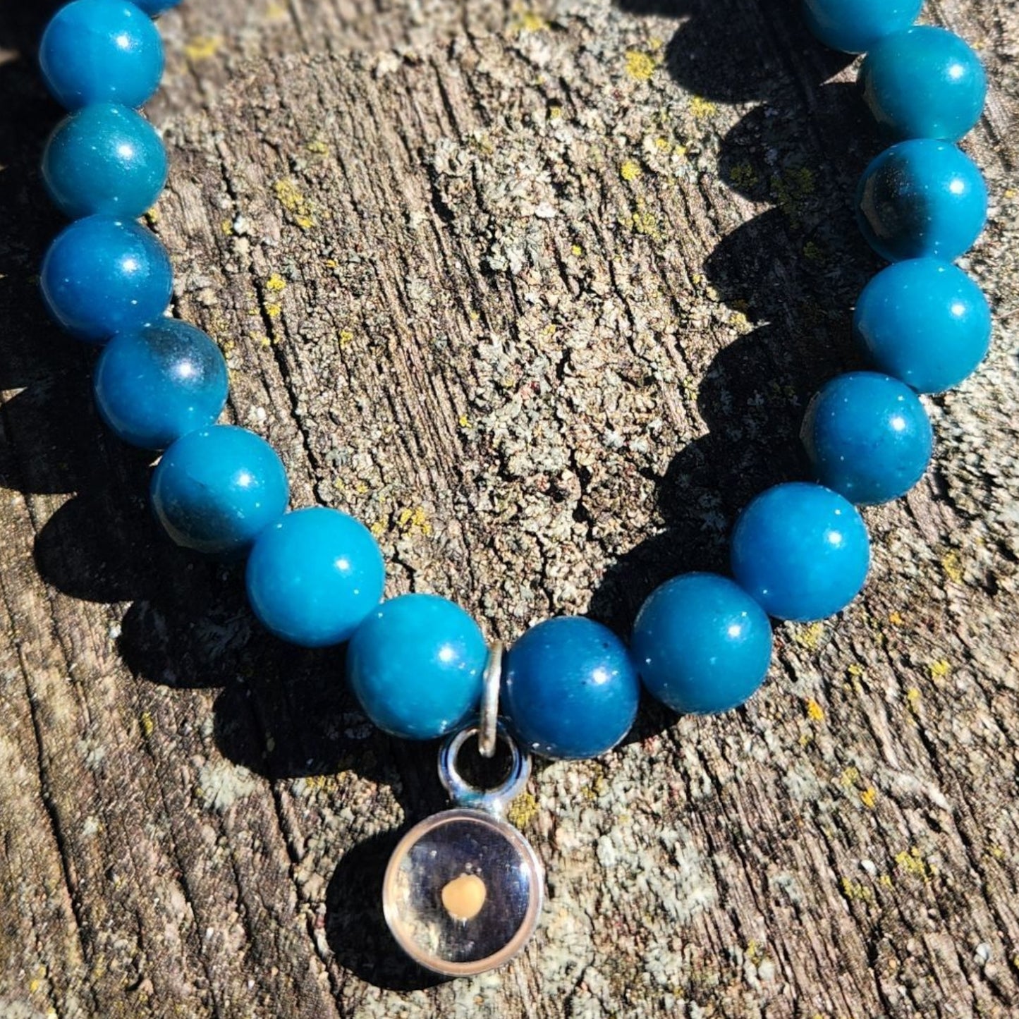 Mustard seed gemstone bracelet